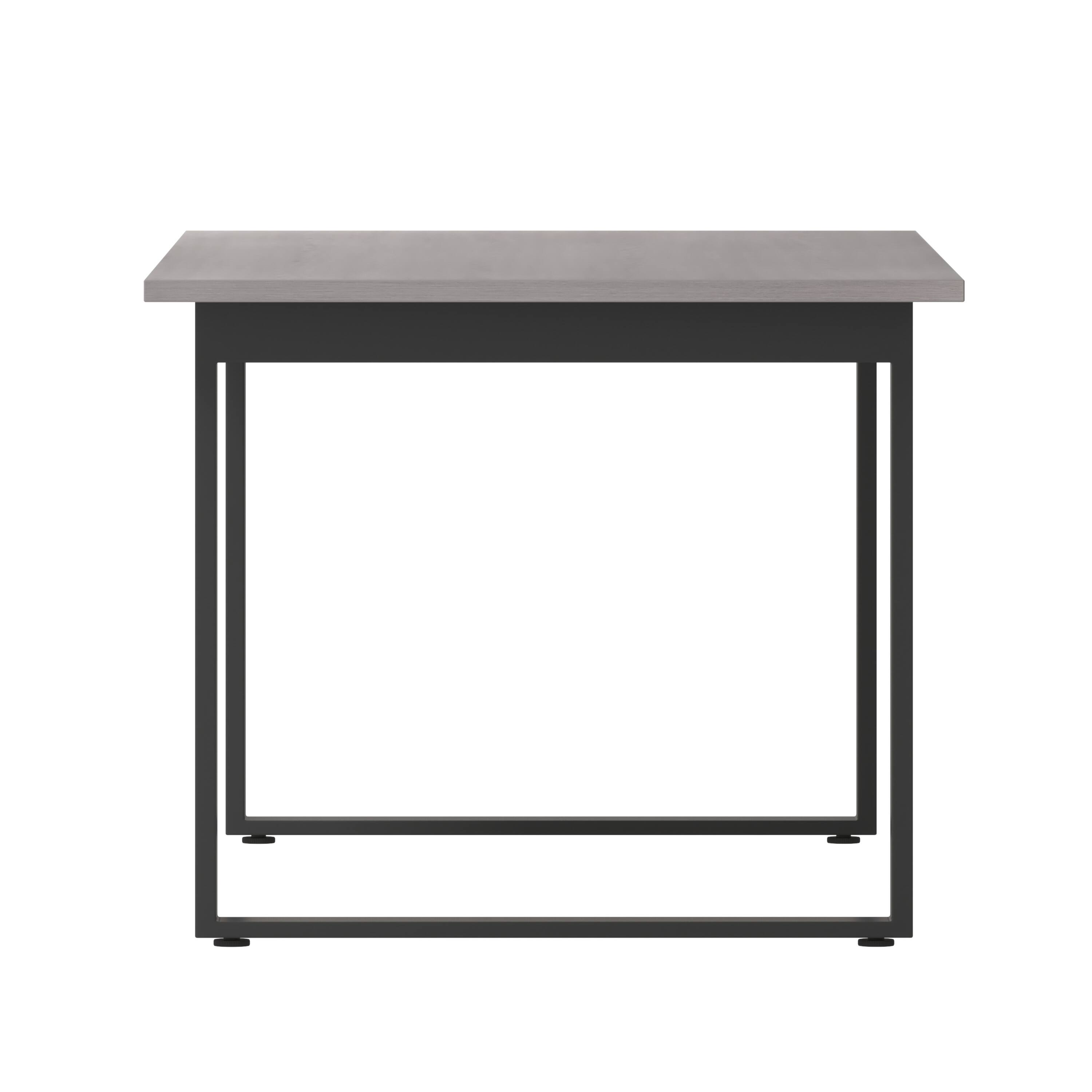 Left. Flash Furniture - Redmond Commercial 72x36 Conference Table with 1" Thick Double Sided Laminate Table Top with PVC Edging and Heavy Duty U - Gray.