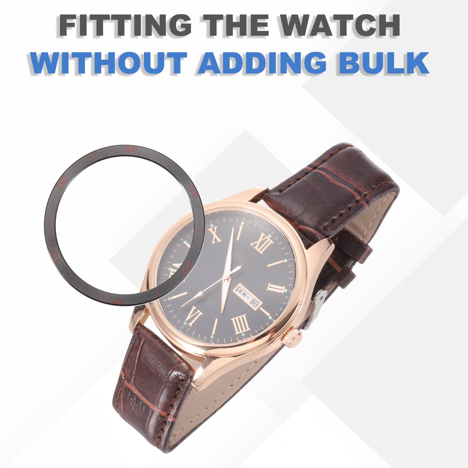 Fitting the watch without adding bulk