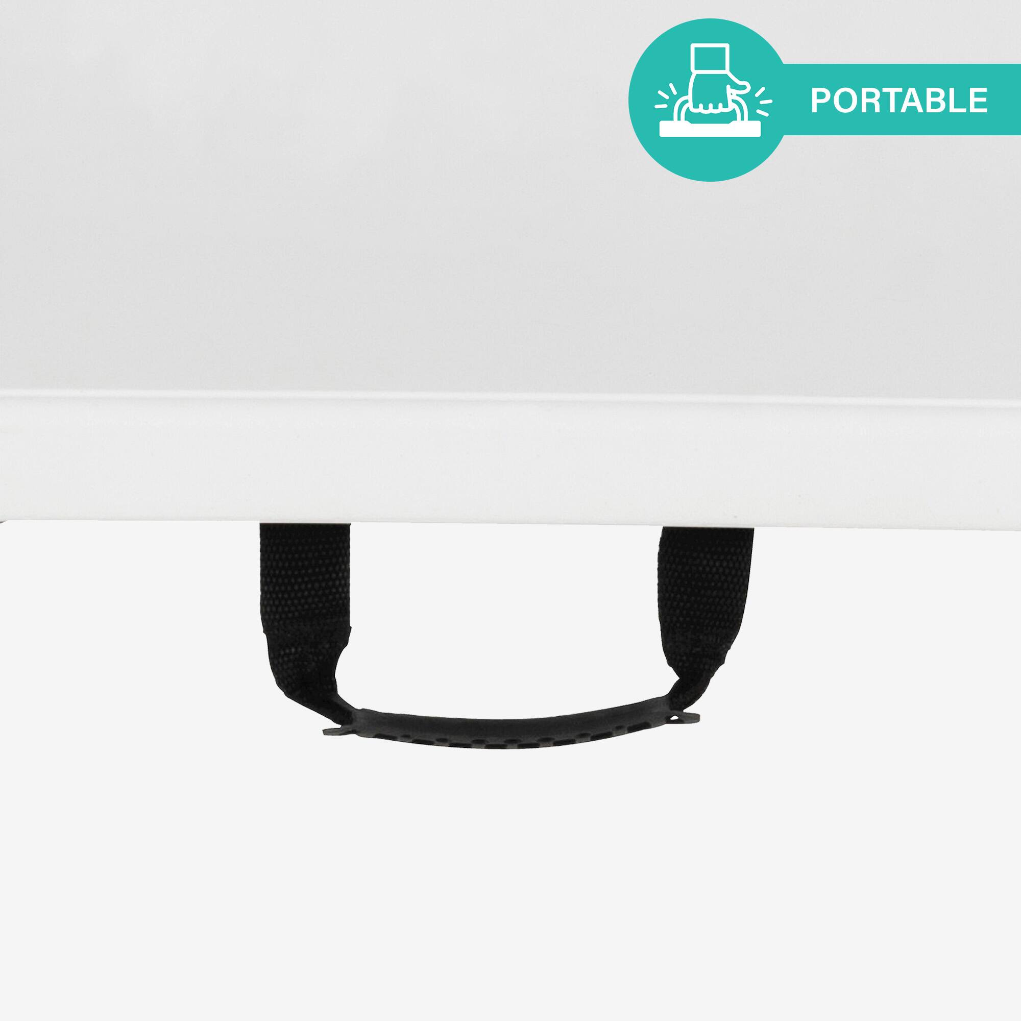 Alt View 7. Peakform - Peakform Compact Folding Banquet Table for Indoor or Outdoor Use, 6 Foot, White - White.