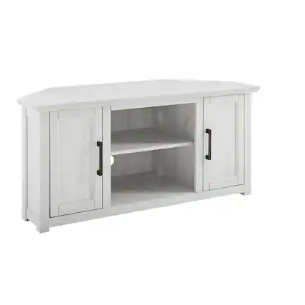 Front. Crosley Furniture - Camden Corner Tv Stand For 50+ Inch Tv - White.