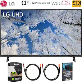 LG - 43" Class ZUD series LED 4K Smart webOS 22 TV with 1 Year Warranty Bundle
