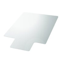 Floortex - Basic Vinyl Chair Mat for Hard Floor - 48" x 51" Lipped - Clear - Front_Zoom