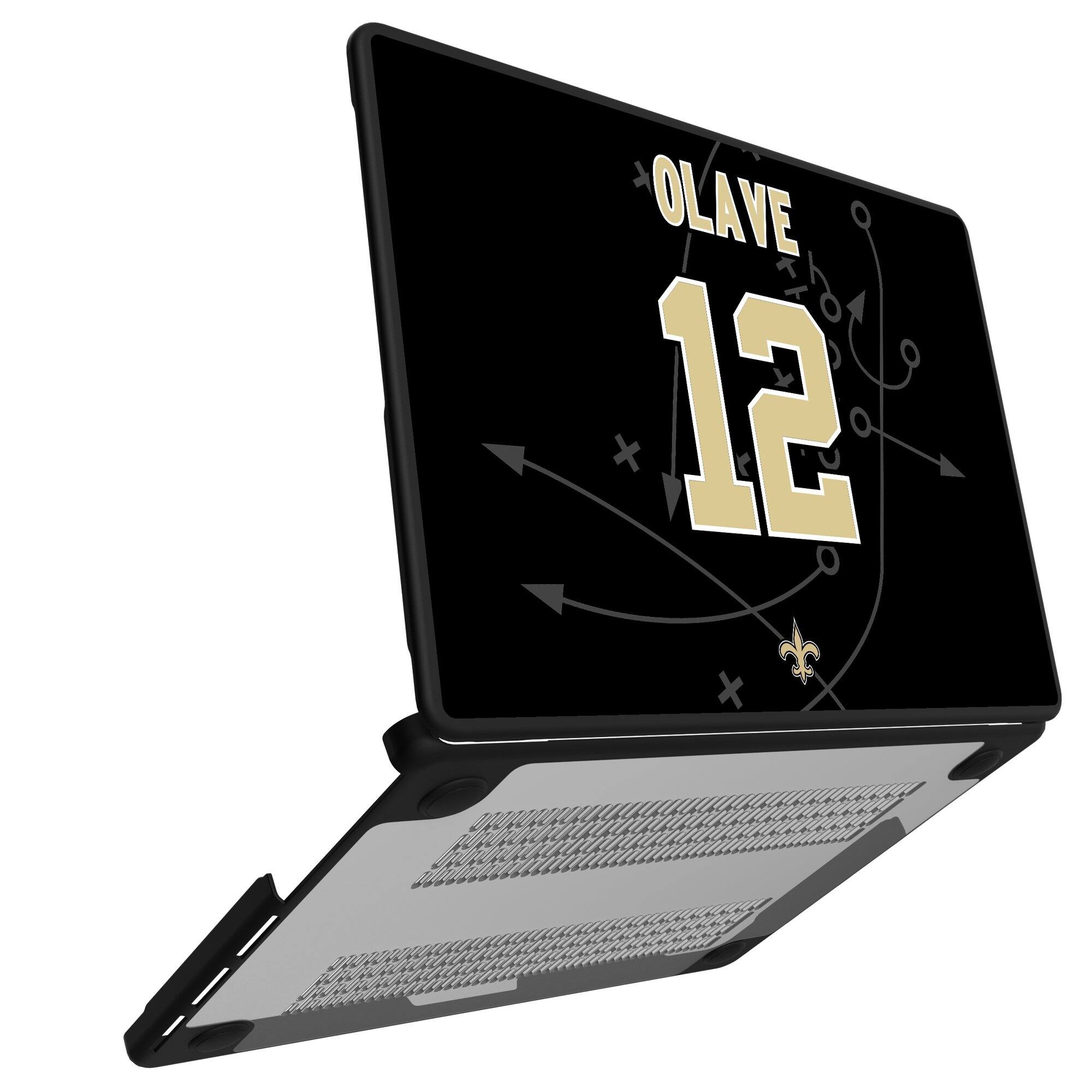 Alt View 1. Keyscaper - Chris Olave New Orleans Saints MacBook Case - Pro 16 in - Multicolor.