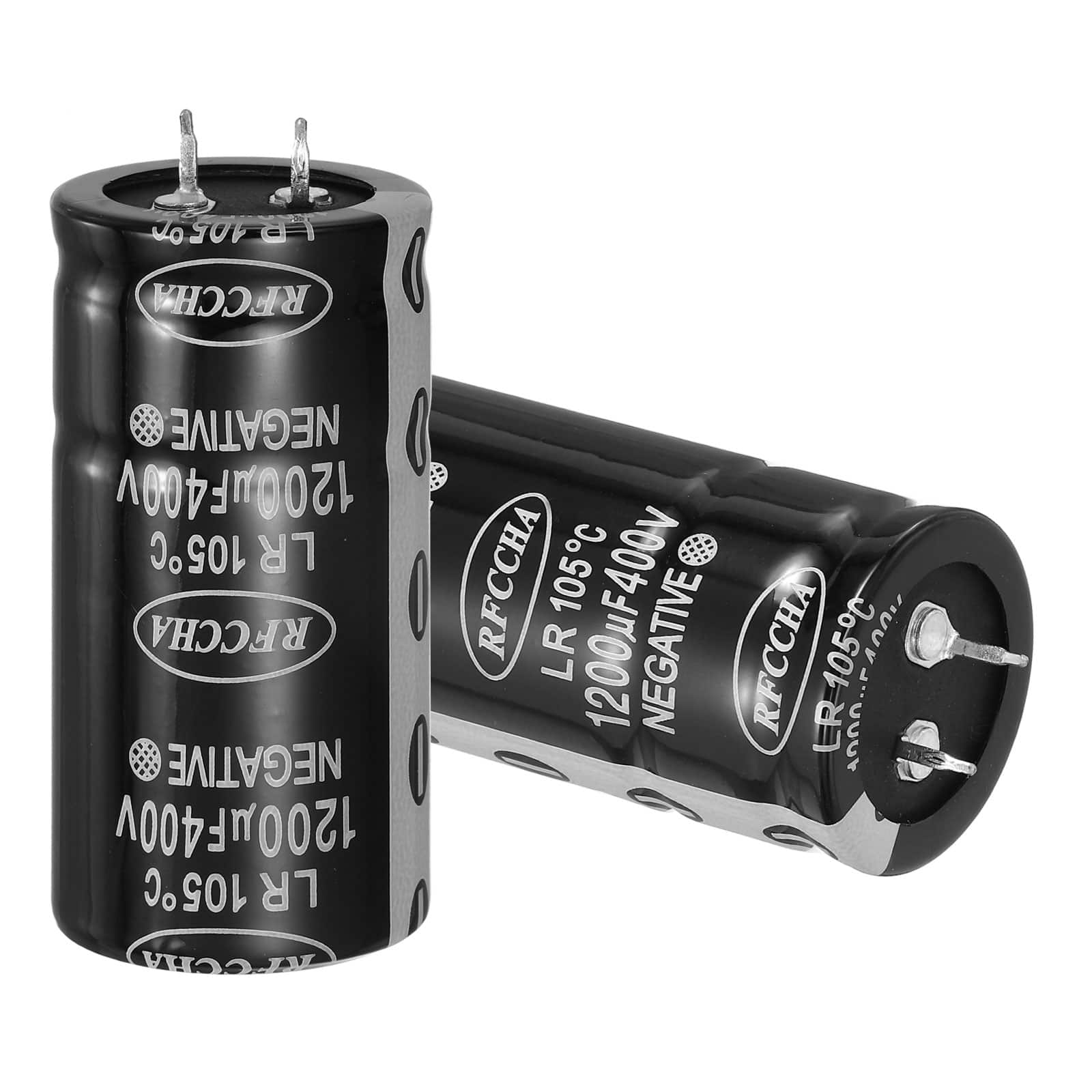 Unique Bargains - 400V 120uF Snap-in Electrolytic Capacitor, 2 Pcs 2 Pin, 61x30mm, for Audio/Filter/Appliances - Black price history on PriceWatchPro