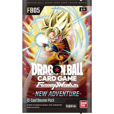 DRAGON BALL SUPER CARD GAME FUSION WORLD - NEW ADVENTURE - 12-Card Booster Pack BAN BRD STUDIO/SHUEISHA TOEI ANIMATION DAI MADE IN JAPAN English ver.