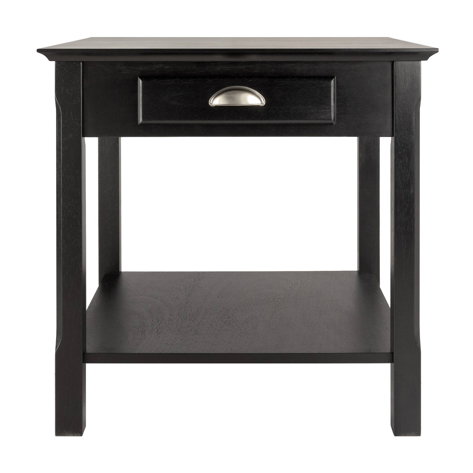 Alt View 1. Winsome Wood - Timber Accent Table - Black.