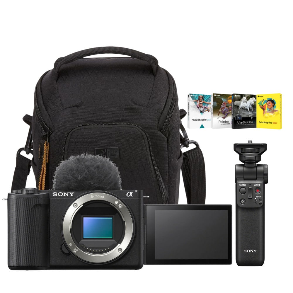 Sony Alpha ZV E10 II Content Creators Black Camera with