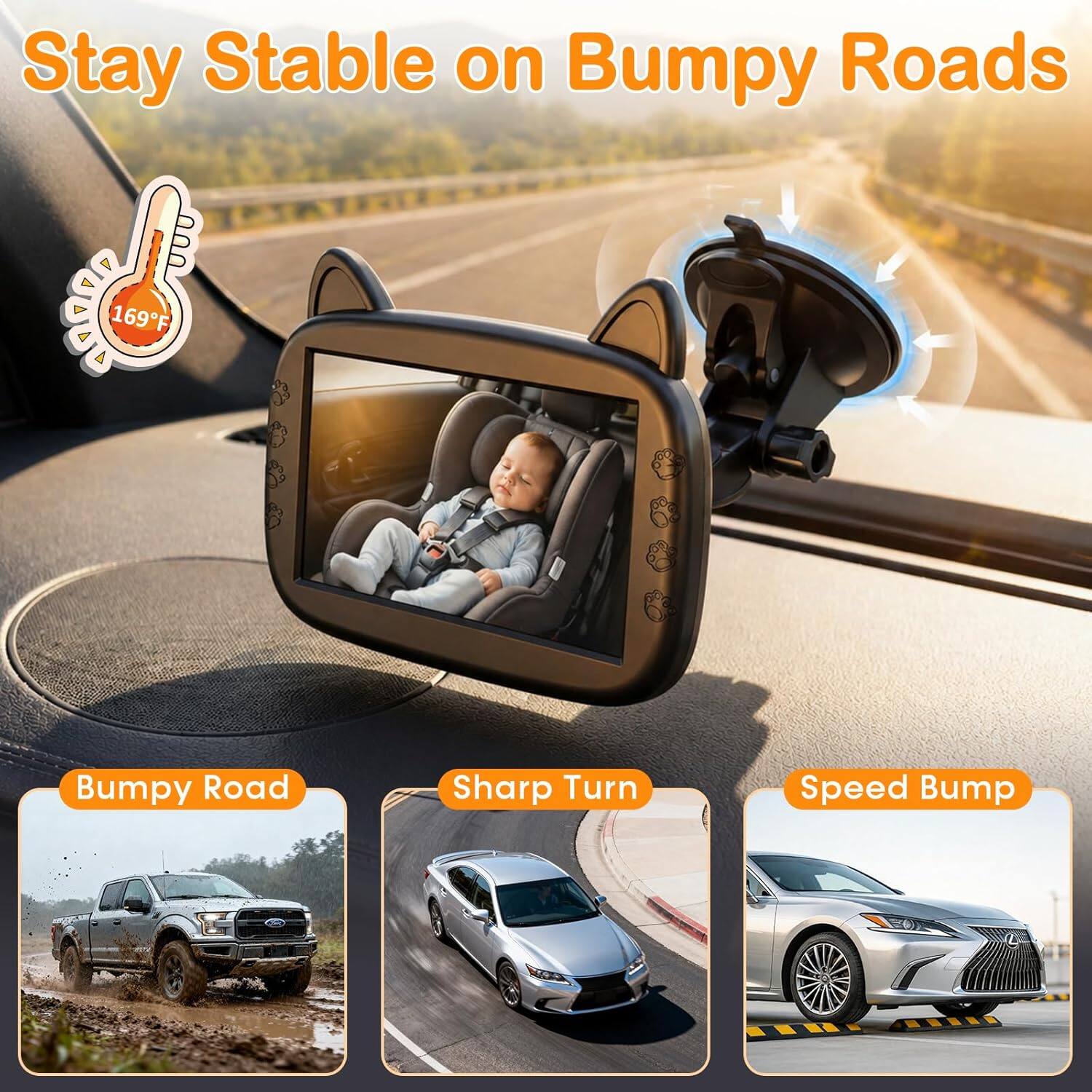 Stay Stable on Bumpy Roads

169°F

Bumpy Road

Sharp Turn

Speed Bump