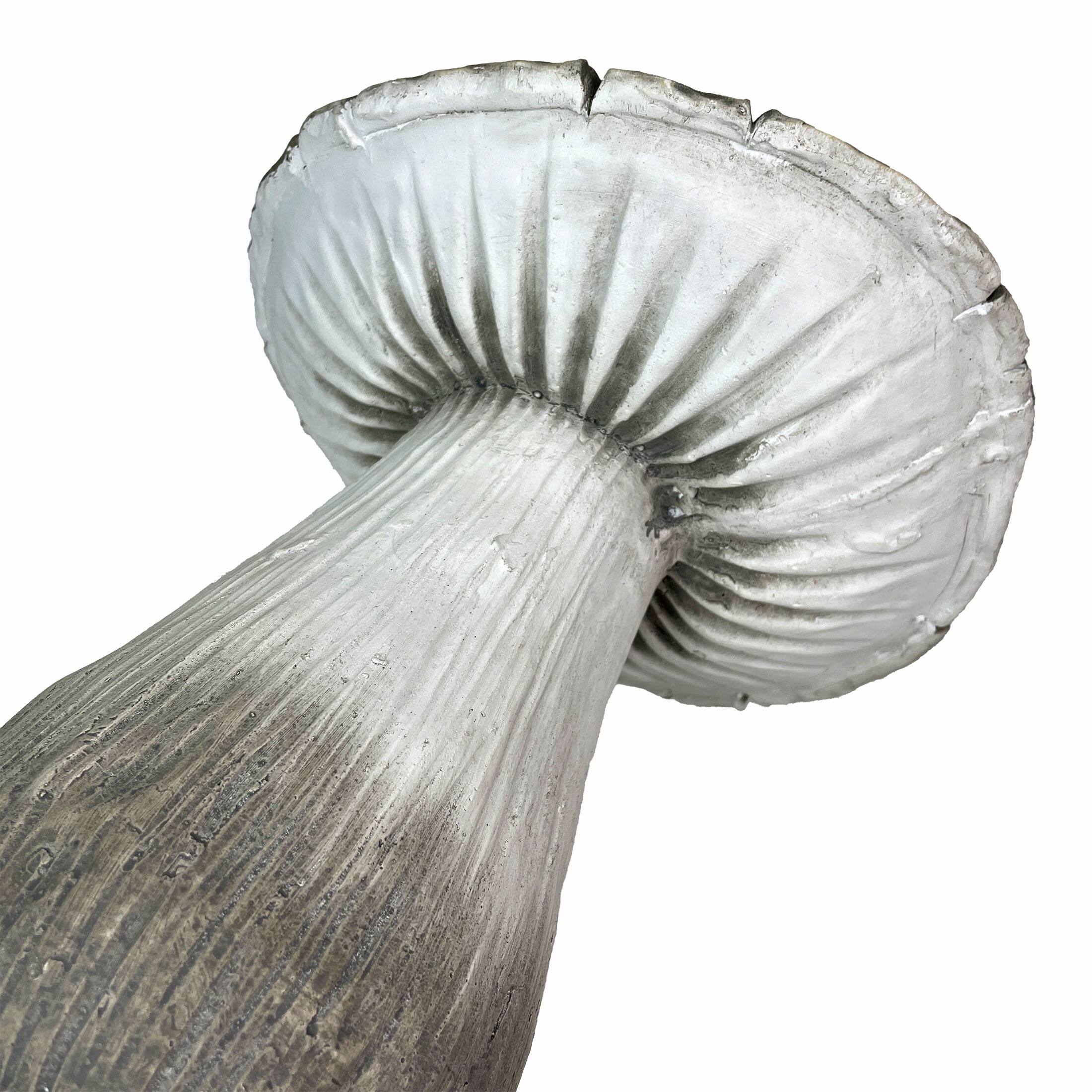 Alt View 8. Zeckos - Mushroom Statue 14" Tall, Magnesium Oxide Indoor Outdoor Garden Decor - Off-White.
