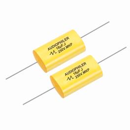 Unique Bargains - 2pcs 18uF High-Frequency Divider Capacitor, 278V Audio Speaker Crossover Non-Polarity Polypropylene MKP Film Capacitors - Yellow