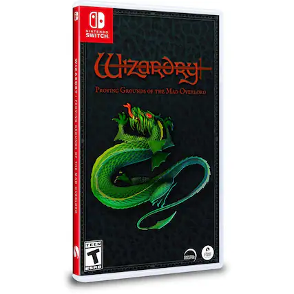 i NINTENDO SWITCH. WIZARDRY: PROVING GROUNDS OF THE MAD OVERLORD. TEEN ESRB DIGITAL ECLIPSE - T (Teen 13+)