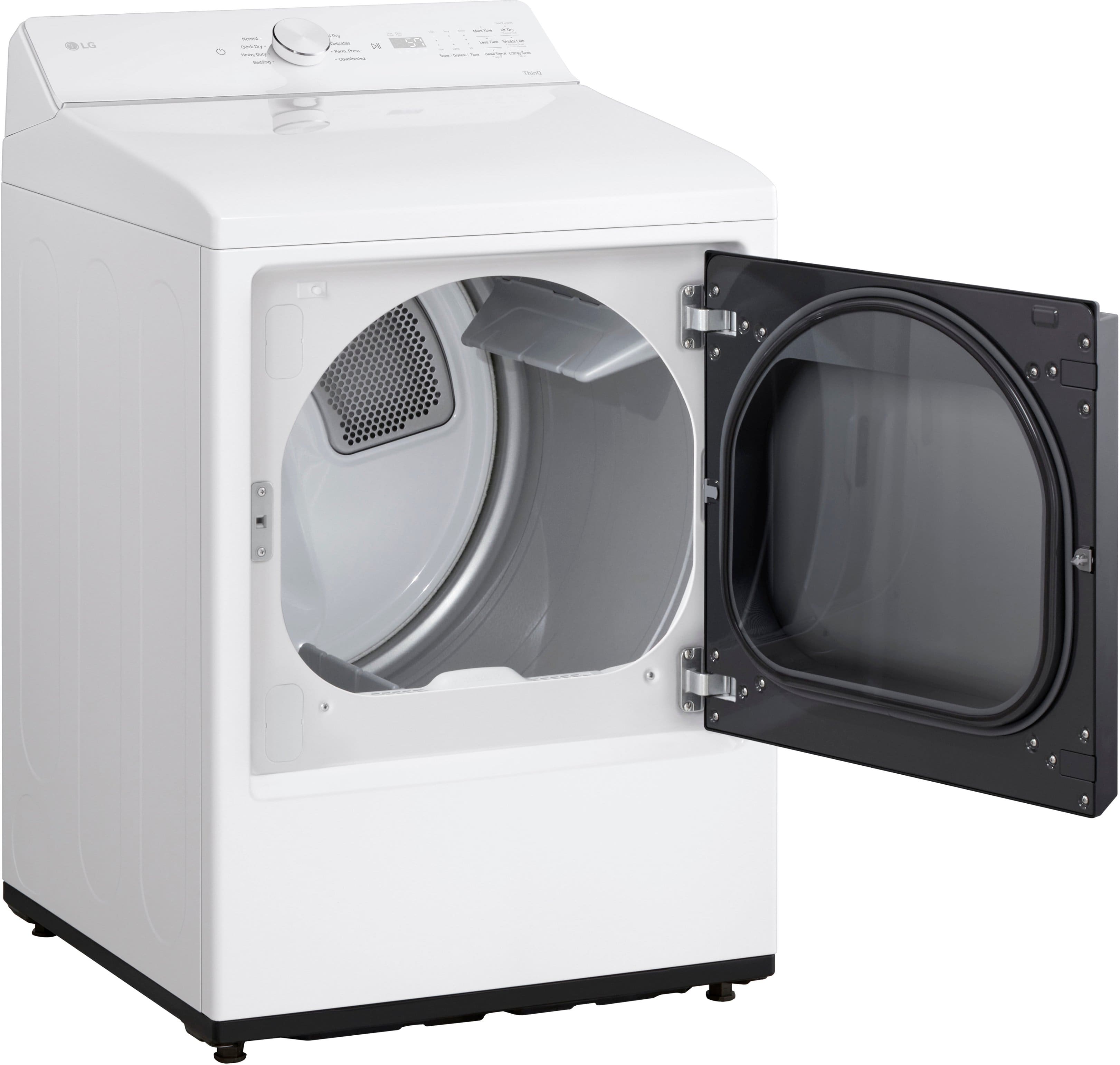 Alt View 15. LG - 7.3 Cu. Ft. Smart Electric Dryer with Sensor Dry - Alpine White.