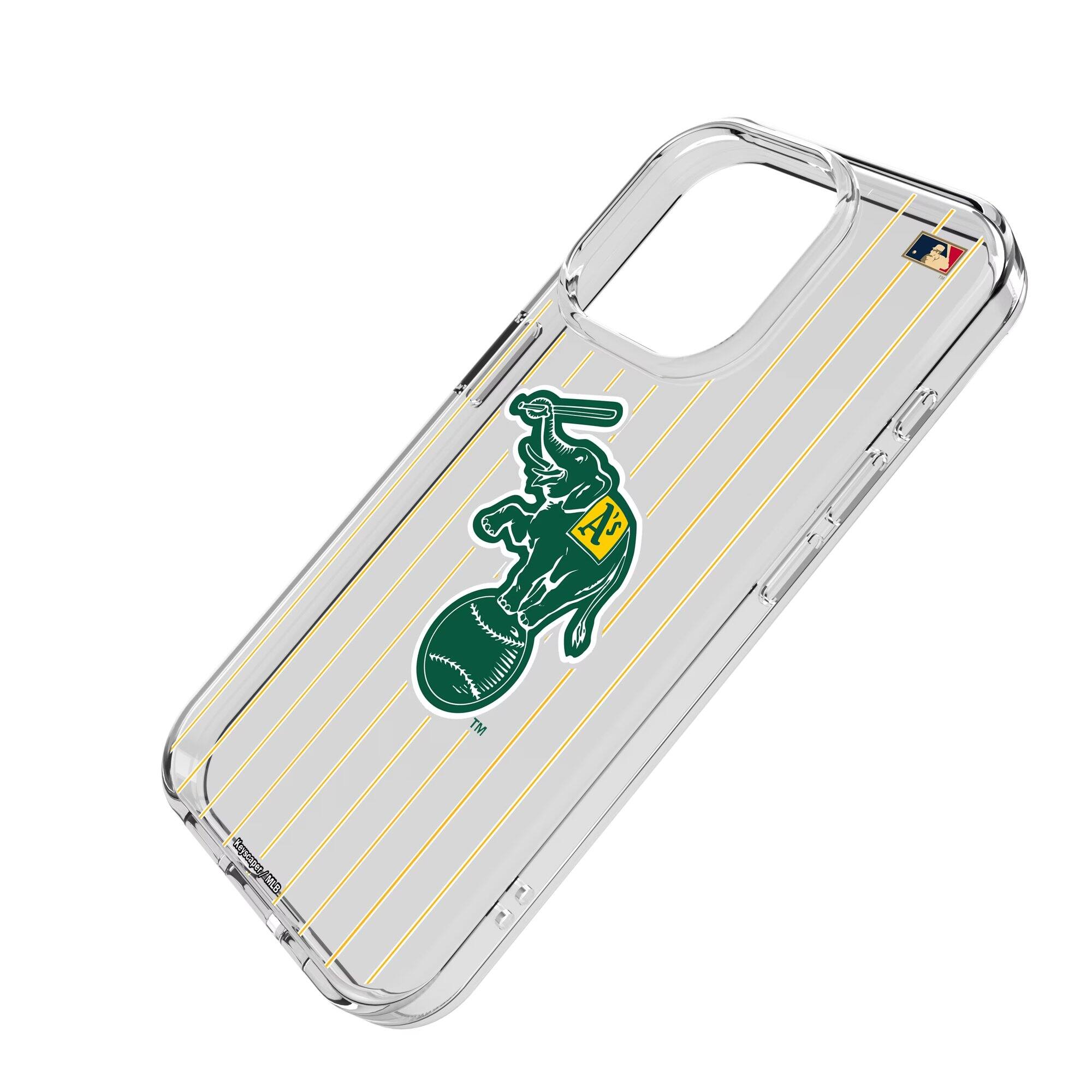 Alt View 1. Keyscaper - Athletics Cooperstown iPhone Clear Case - 14 - Multicolor.