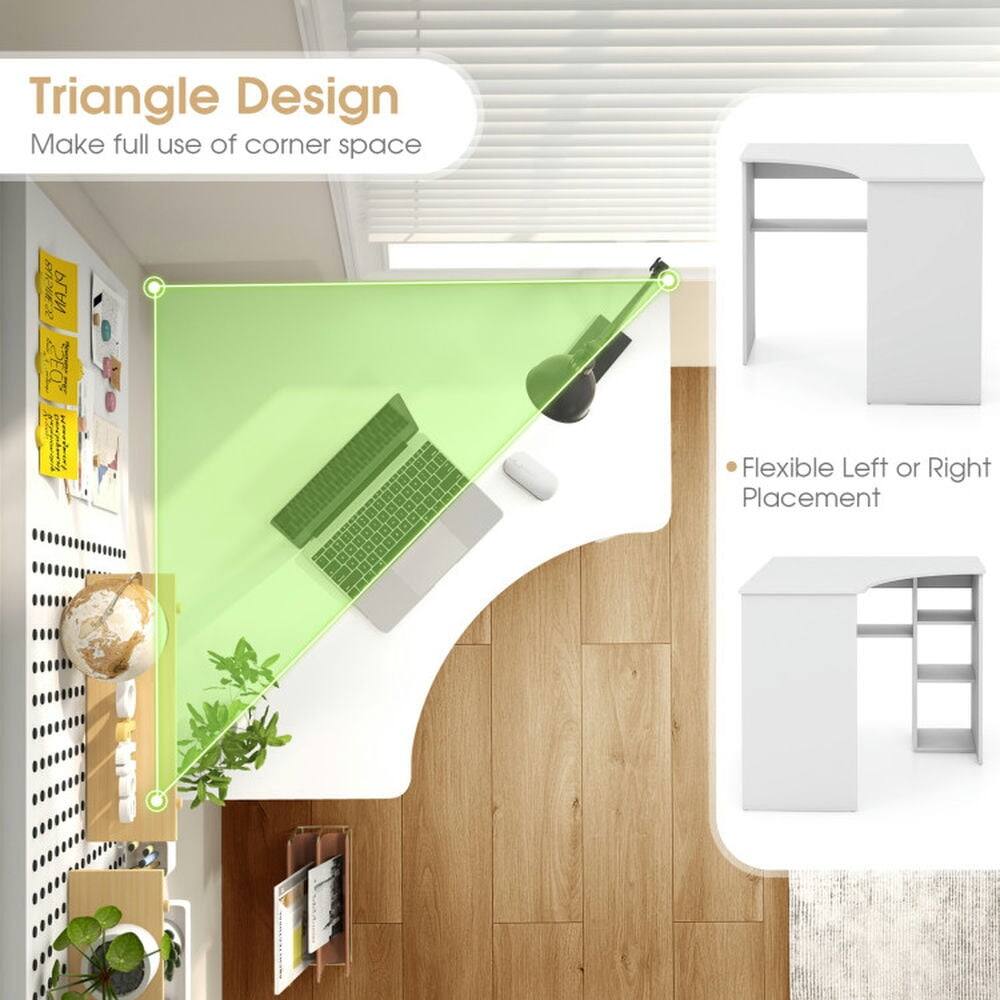 Triangle Design  
Make full use of corner space  

Flexible Left or Right Placement