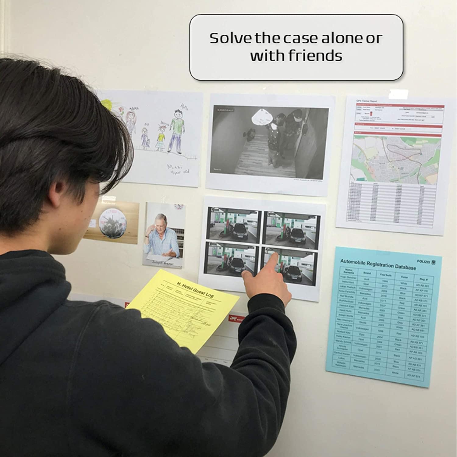 Solve the case alone or with friends