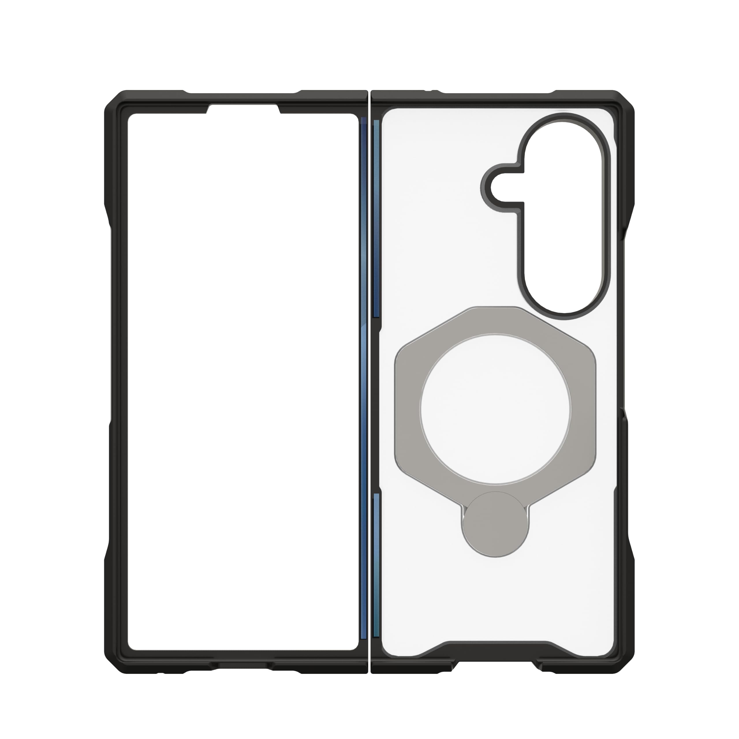 Alt View 7. UAG - Designed for Samsung Galaxy Z Fold8 Ultra Case, 360 Rotatable Kickstand, Mouve XTE - Ice.