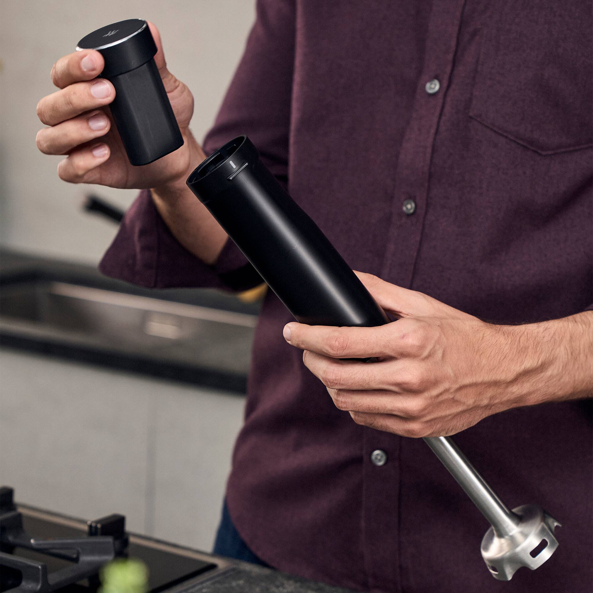 Alt View 4. ZWILLING - ZWILLING Xtend Cordless Hand Blender and Accessory 4-pc Set (Battery Not Included) - Black.