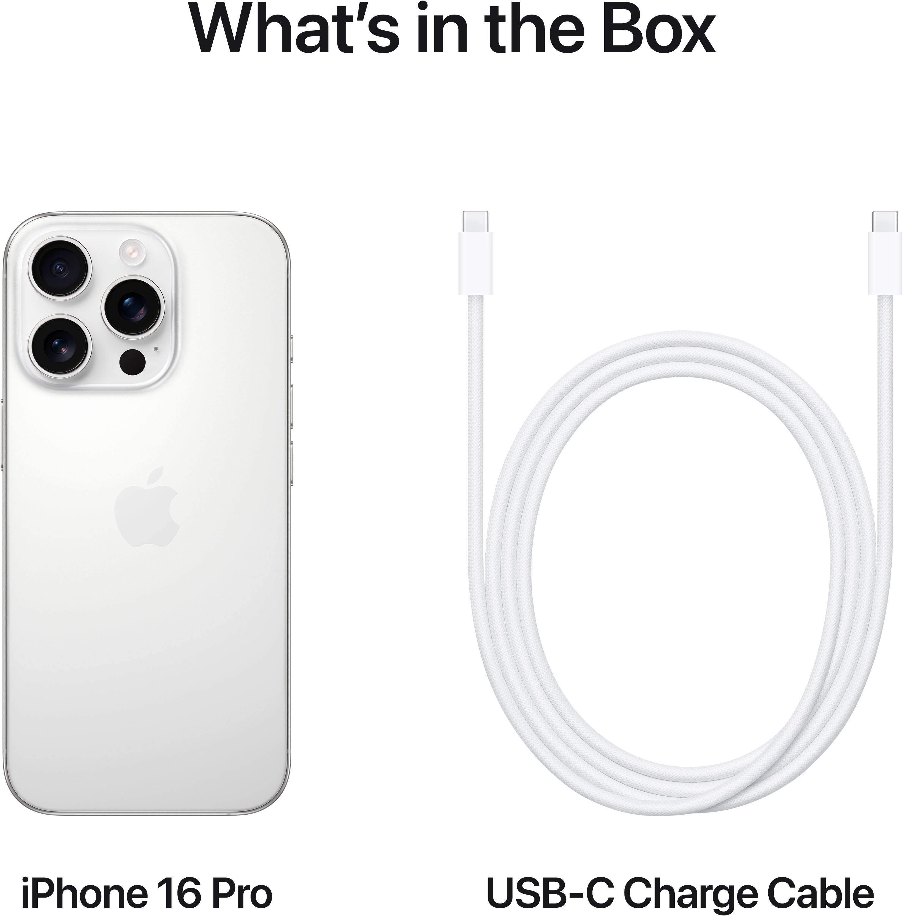 What's in the Box: iPhone 16 Pro USB-C Charge Cable