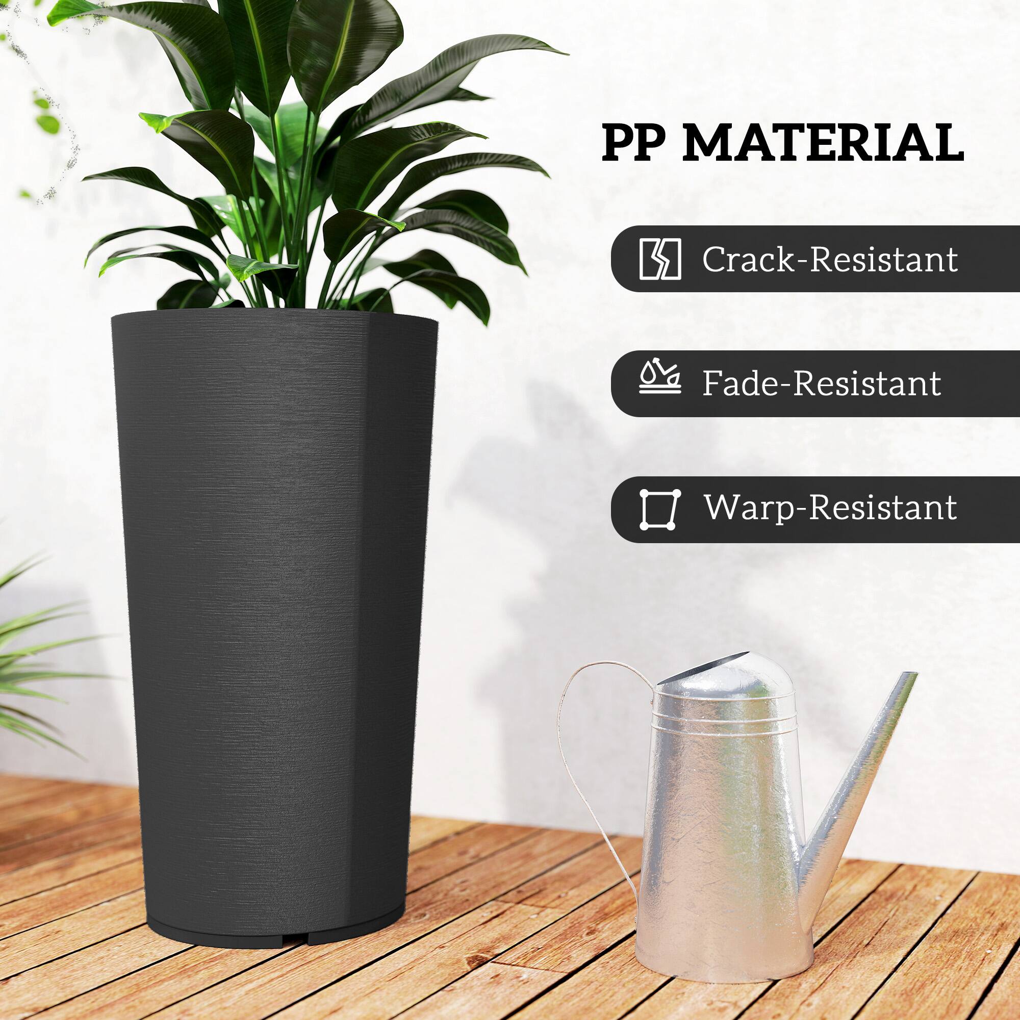 PP MATERIAL  
- Crack-Resistant  
- Fade-Resistant  
- Warp-Resistant