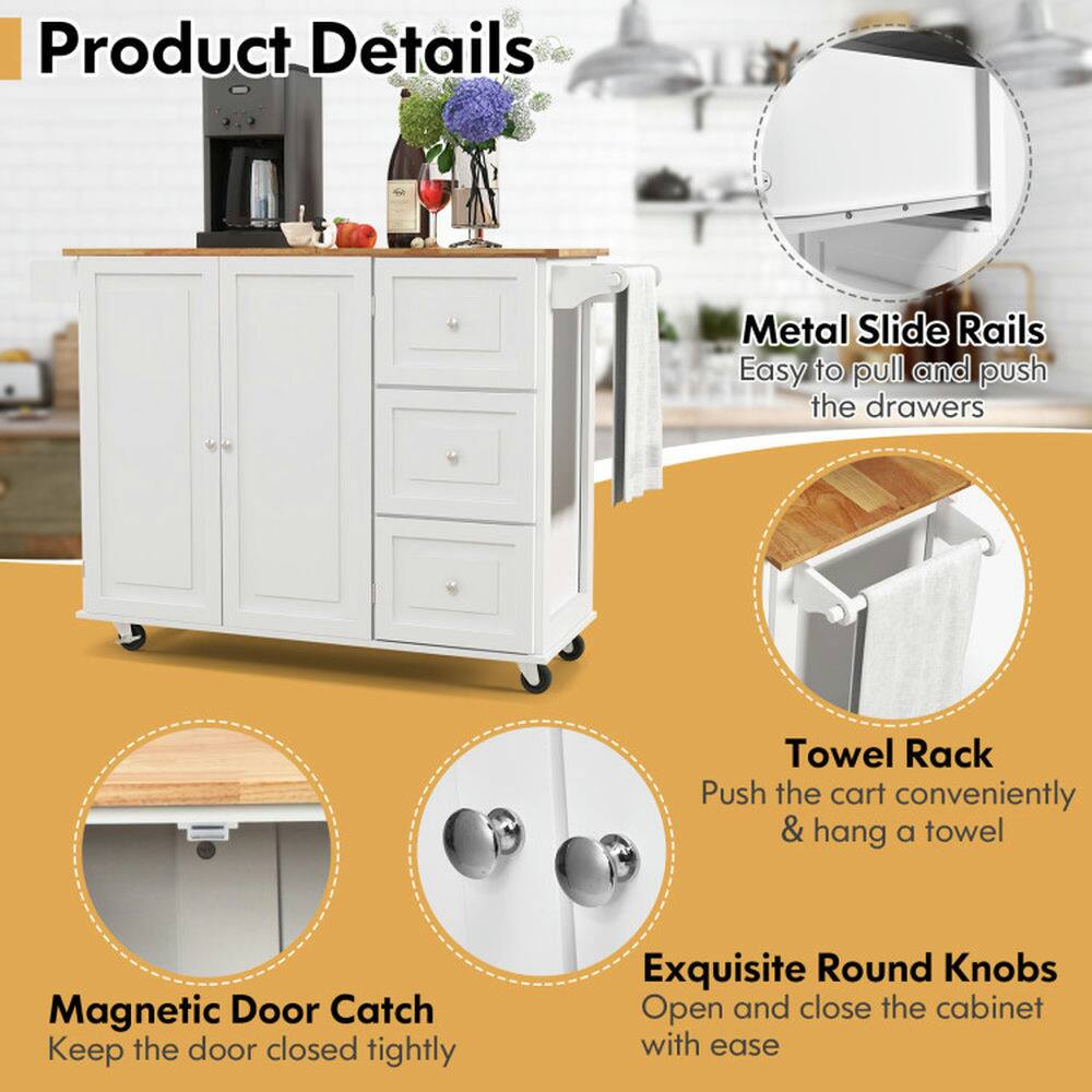 Product Details

- Metal Slide Rails
  - Easy to pull and push the drawers

- Towel Rack
  - Push the cart conveniently & hang a towel

- Magnetic Door Catch
  - Keep the door closed tightly

- Exquisite Round Knobs
  - Open and close the cabinet with ease