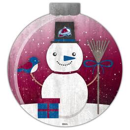Fan Creations - Colorado Avalanche 12'' Snow Globe Wall Art - Multicolor