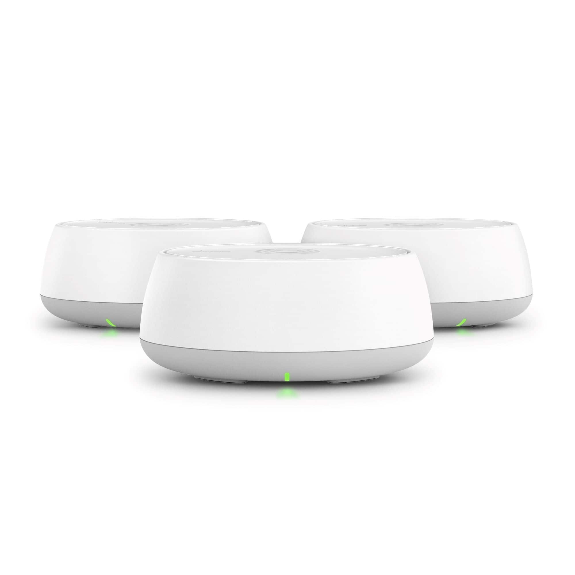 Front. TP-Link - Deco 7 BE5000 Dual-Band Wi-Fi 7 Whole Home Mesh Router System – Deco BE5000 (3-Pack) - White.