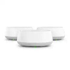 Front. TP-Link - Deco 7 BE5000 Dual-Band Wi-Fi 7 Whole Home Mesh Router System – Deco BE5000 (3-Pack) - White.