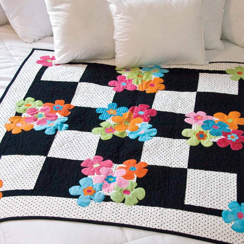 Alt View 2. AccuQuilt - GO! Fabric Cutting Dies; Square 6-1/2 inch; Quilt Block A - Pink.