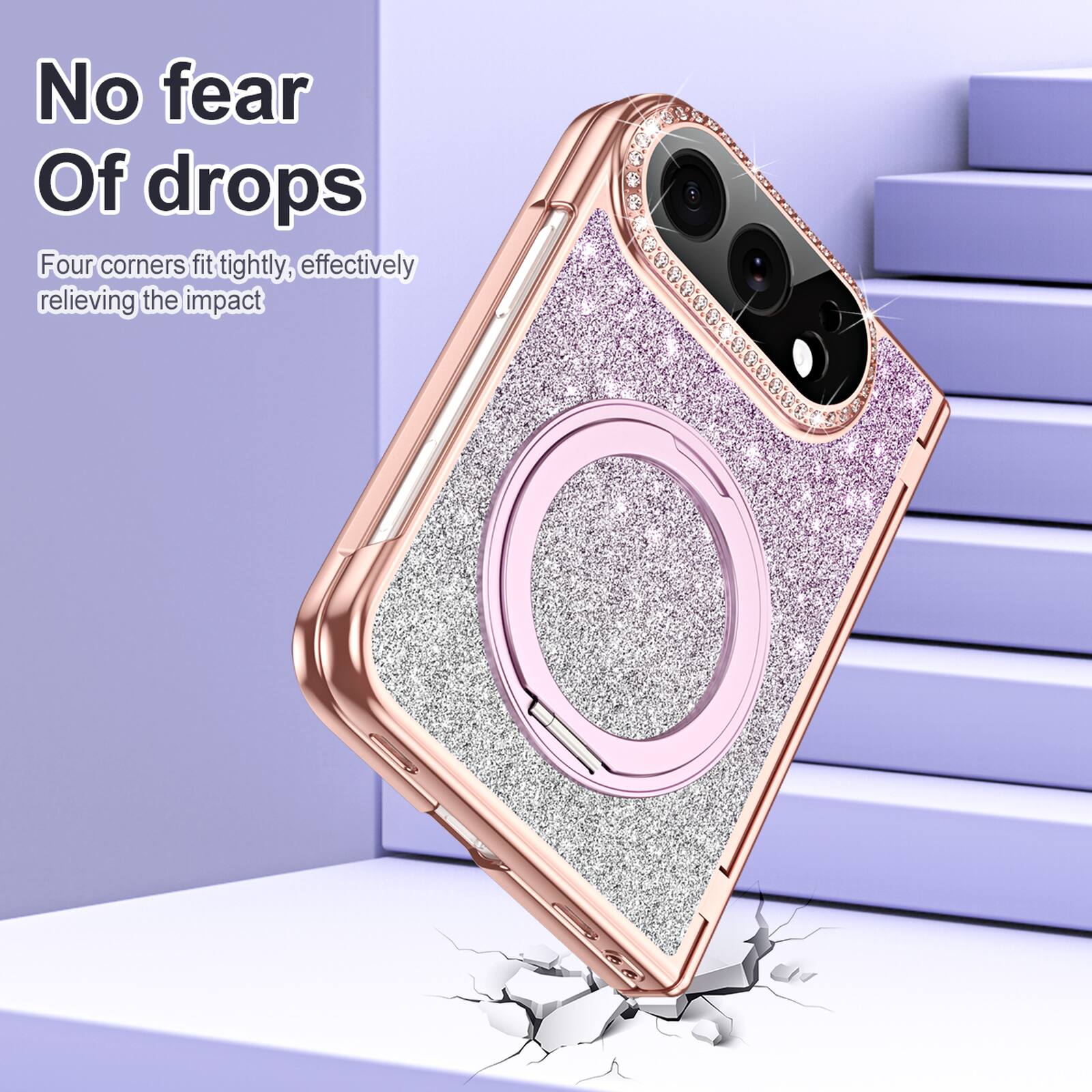 No fear of drops. Four corners fit tightly, effectively relieving the impact.