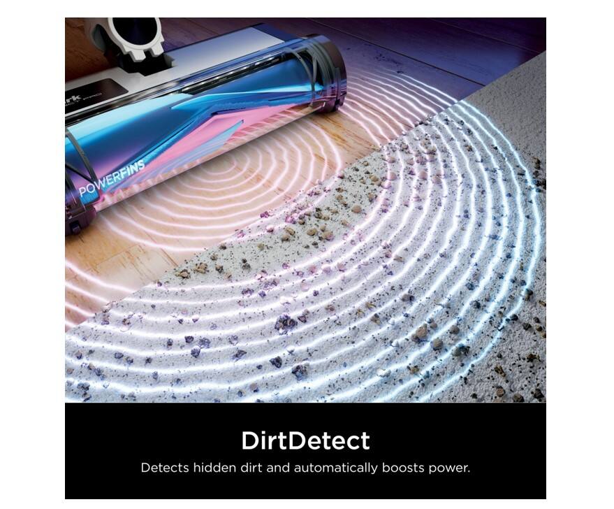 POWERFINS DirtDetect Detects hidden dirt and automatically boosts power.