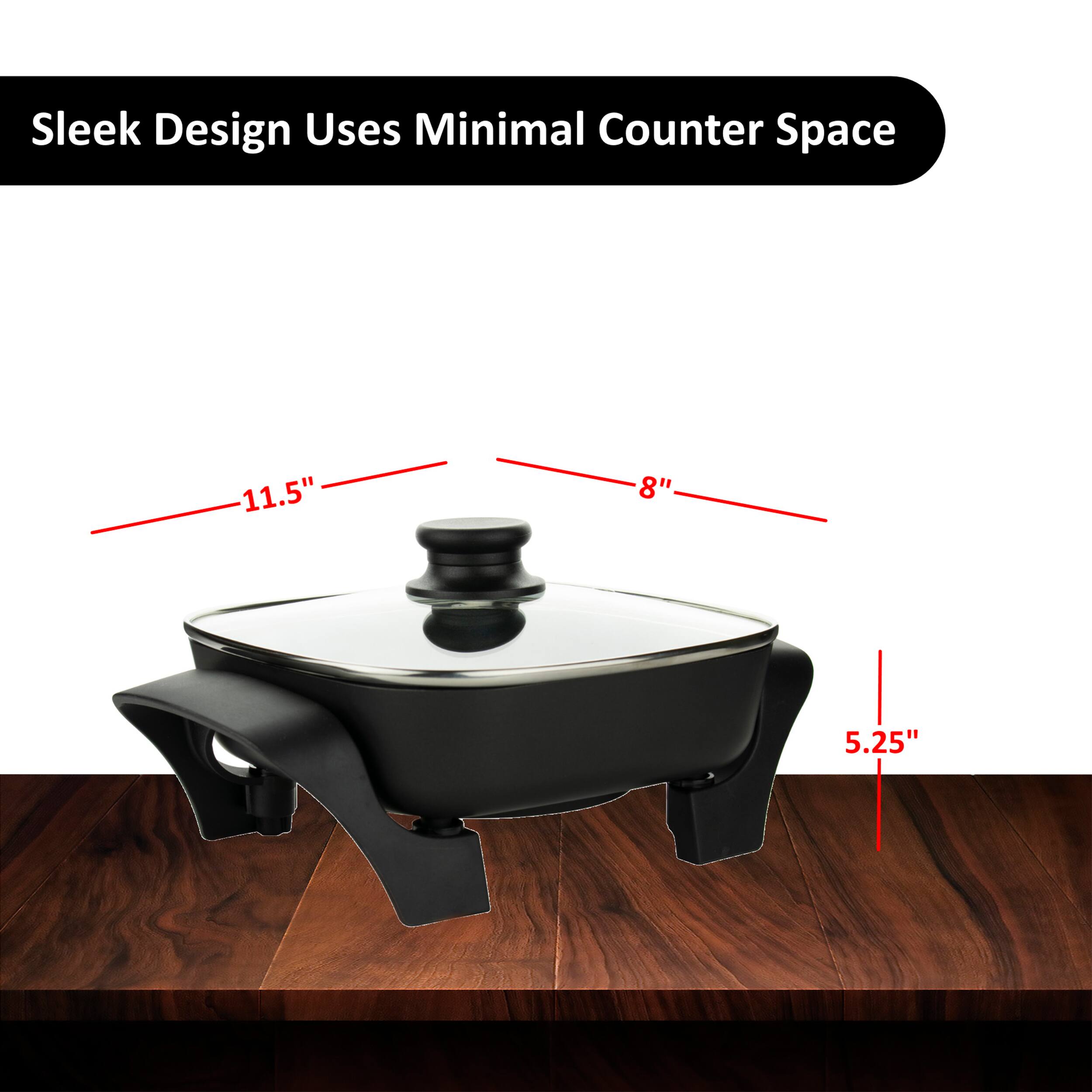 Sleek Design Uses Minimal Counter Space 11.5" 8" 5.25"
