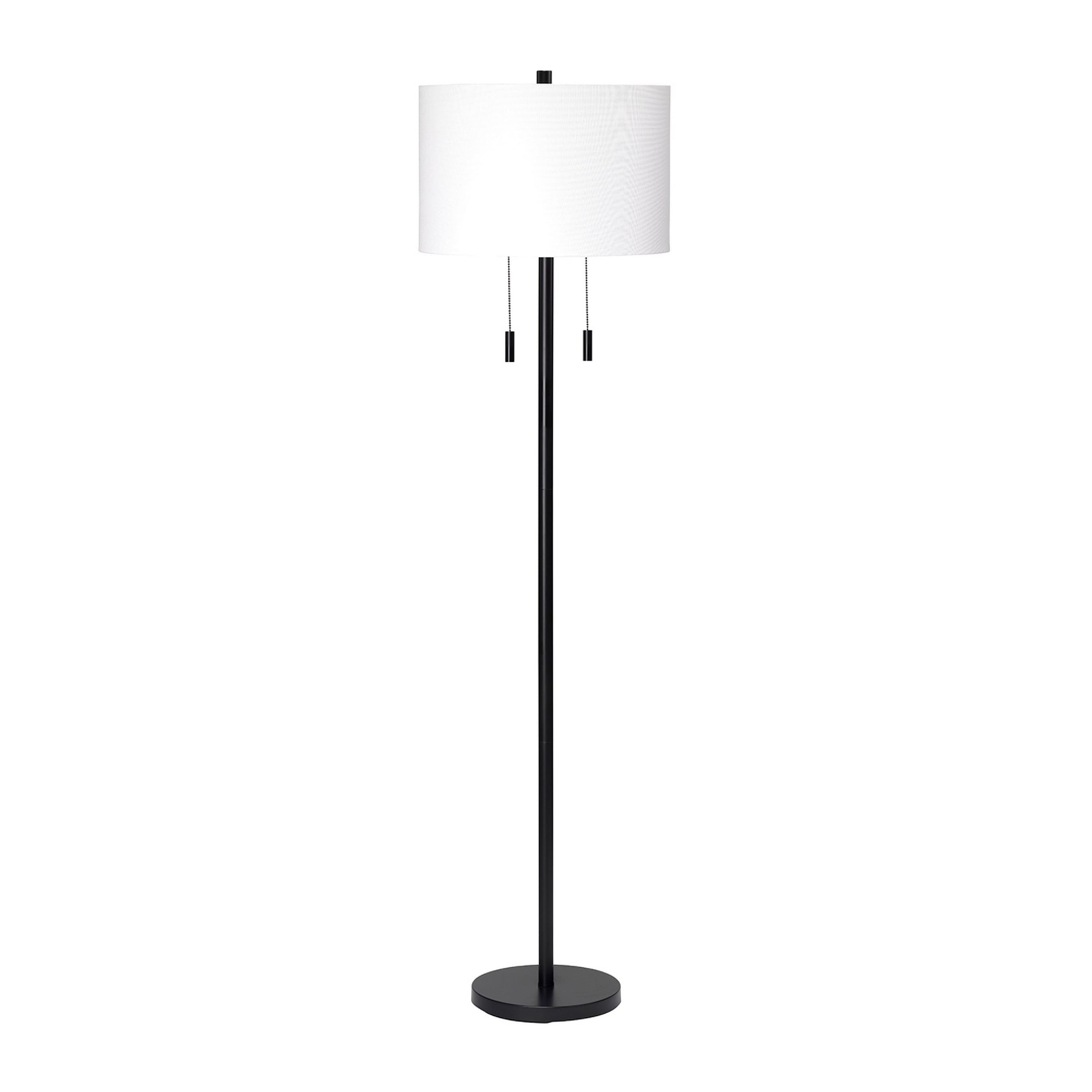 Manhattan Lane - Floor Lamp with Drum Shade and Pull Chain
