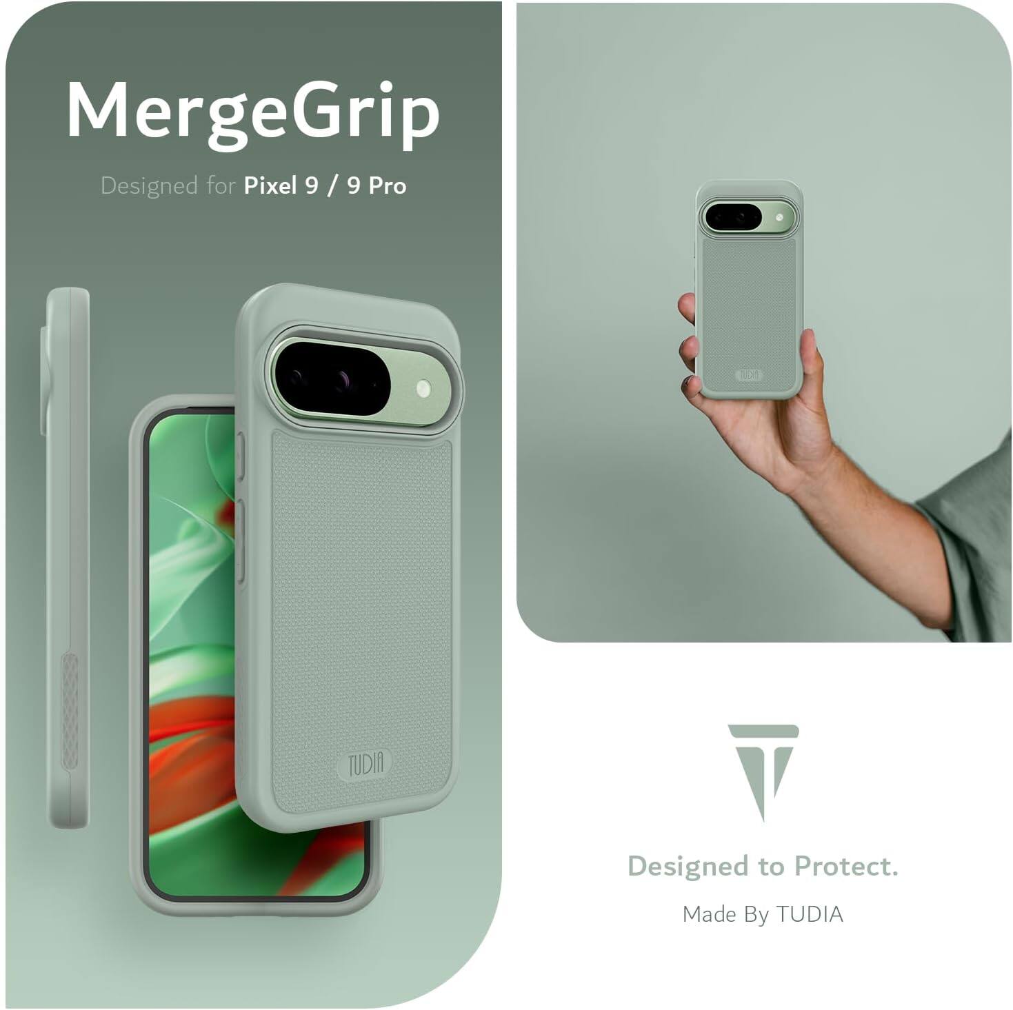 MergeGrip  
Designed for Pixel 9 / 9 Pro  

Designed to Protect.  
Made By TUDIA