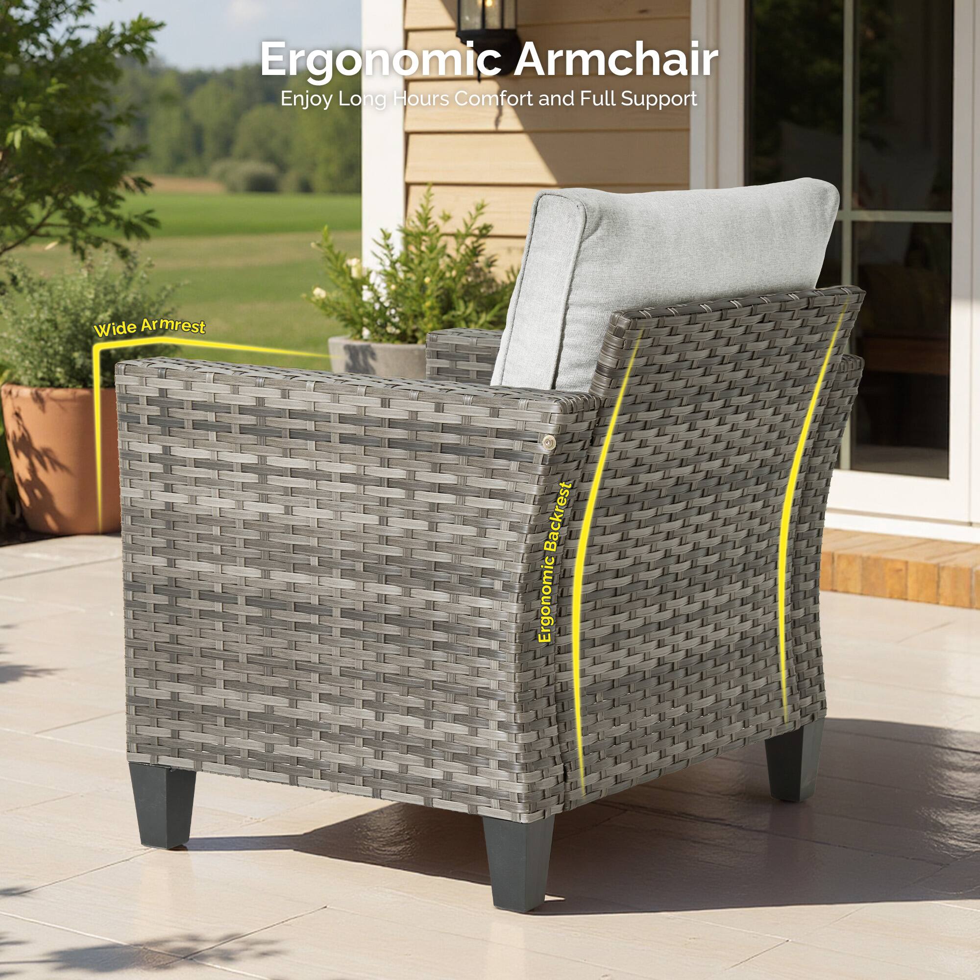 Ergonomic Armchair  
Enjoy Long Hours Comfort and Full Support  
Wide Armrest  
Ergonomic Backrest