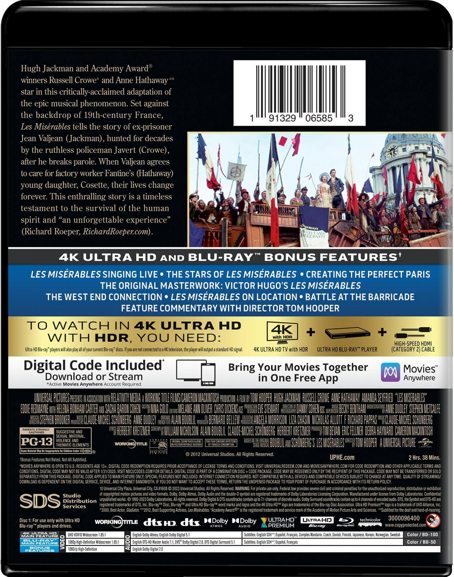 Back. Les Misérables   - 4K Blu-Ray.
