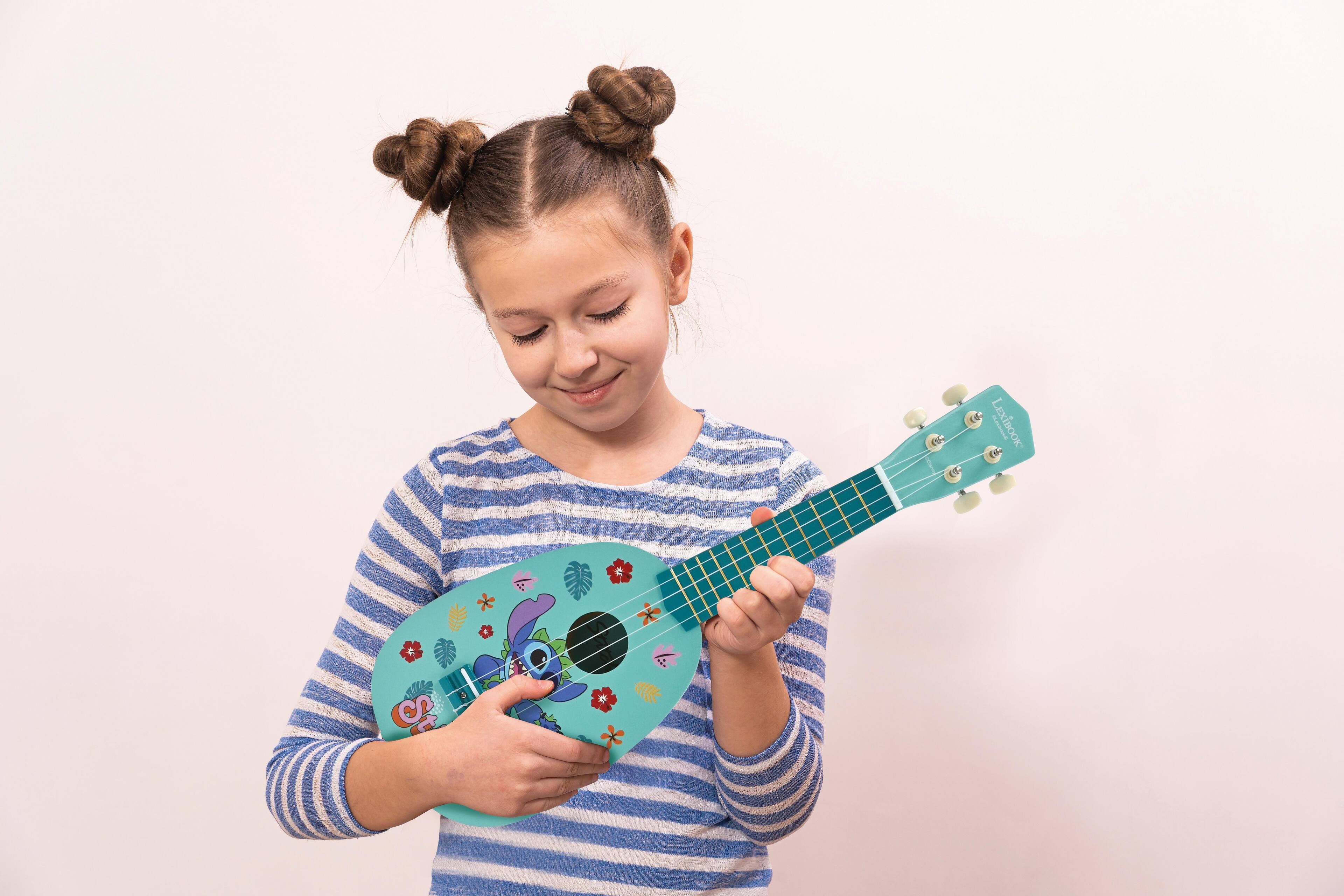 Alt View 6. Lexibook - Disney Stitch Wooden Ukulele with Nylon Cords.