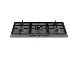 Bertazzoni - 36" Professional Series 5-Burner Built-In Gas Cooktop - Carbonio - Carbonio