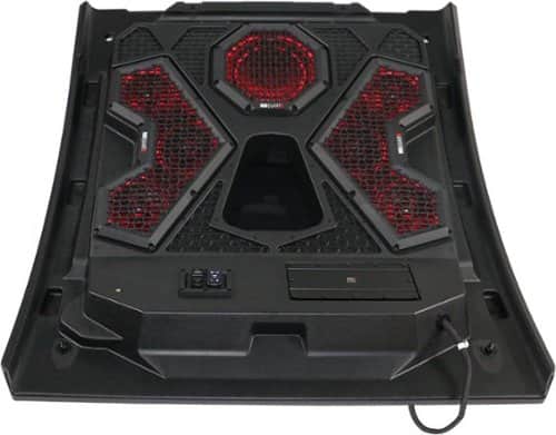 MB Quart - Tuned 7 Speaker Audio Roof with Ride Command Source Unit for Polaris RZR Trail - Black