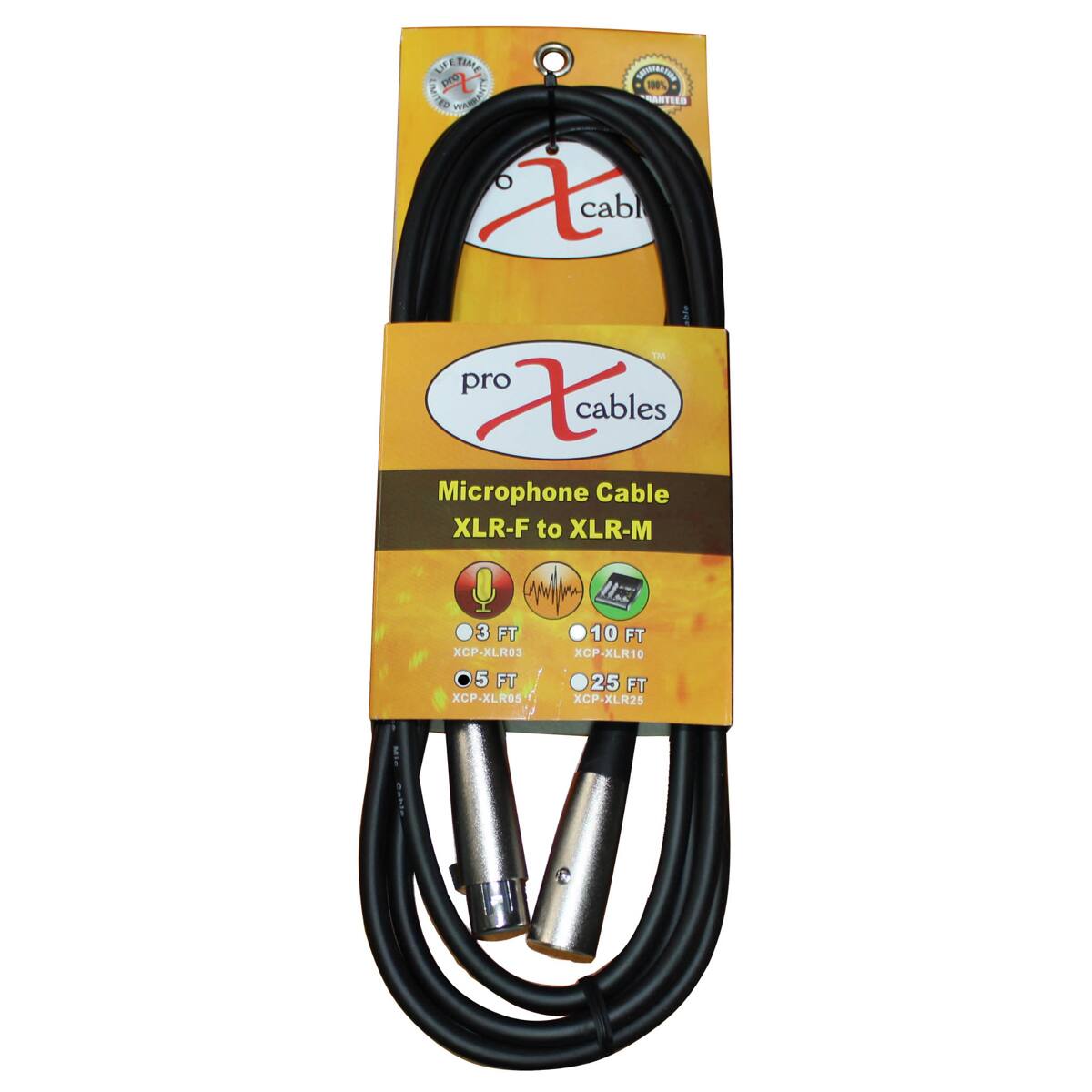 ProX Premium Series XCP XLR05 5' XLR F to XLR M Balanced Audio ...
