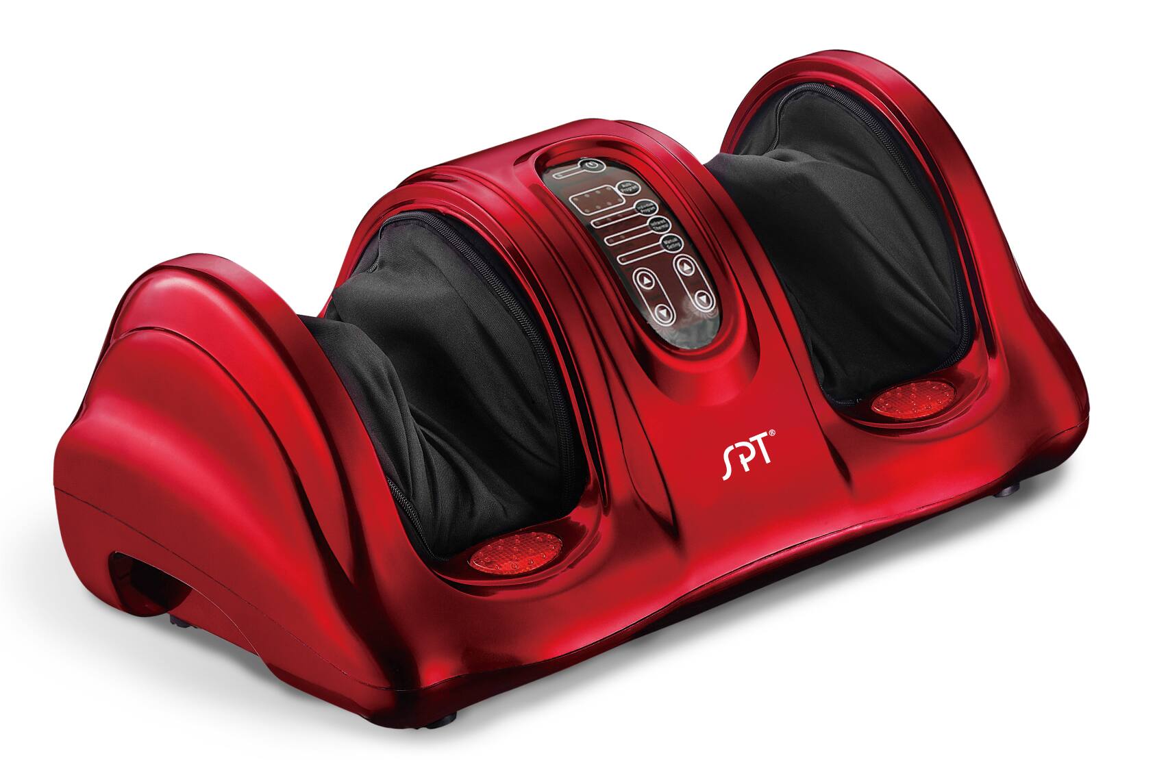 Front. SPT - Reflexology Foot Massager with Heat & FIR - Red.