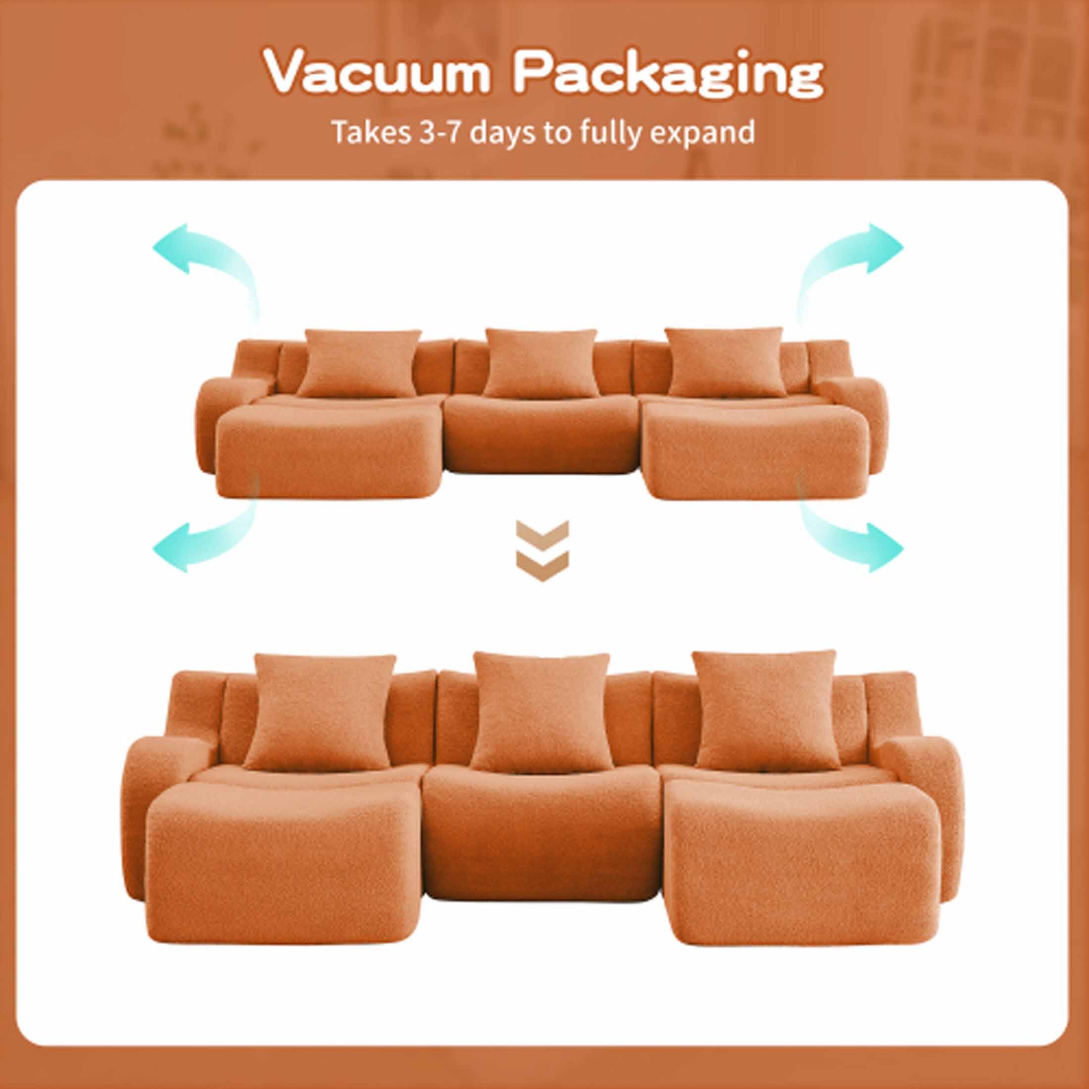 Vacuum Packaging  
Takes 3-7 days to fully expand