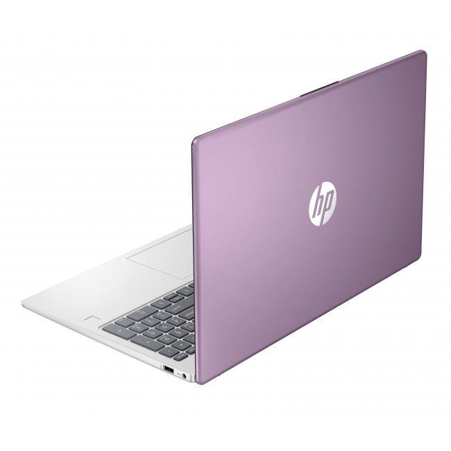Alt View 2. HP - HP 15.6" HD AI Laptop with Copilot Intel N100 4GB RAM 128GB UFS Winter Lavender + HP Wireless Mouse +1Year Microsoft 365 - Winter Lavender.