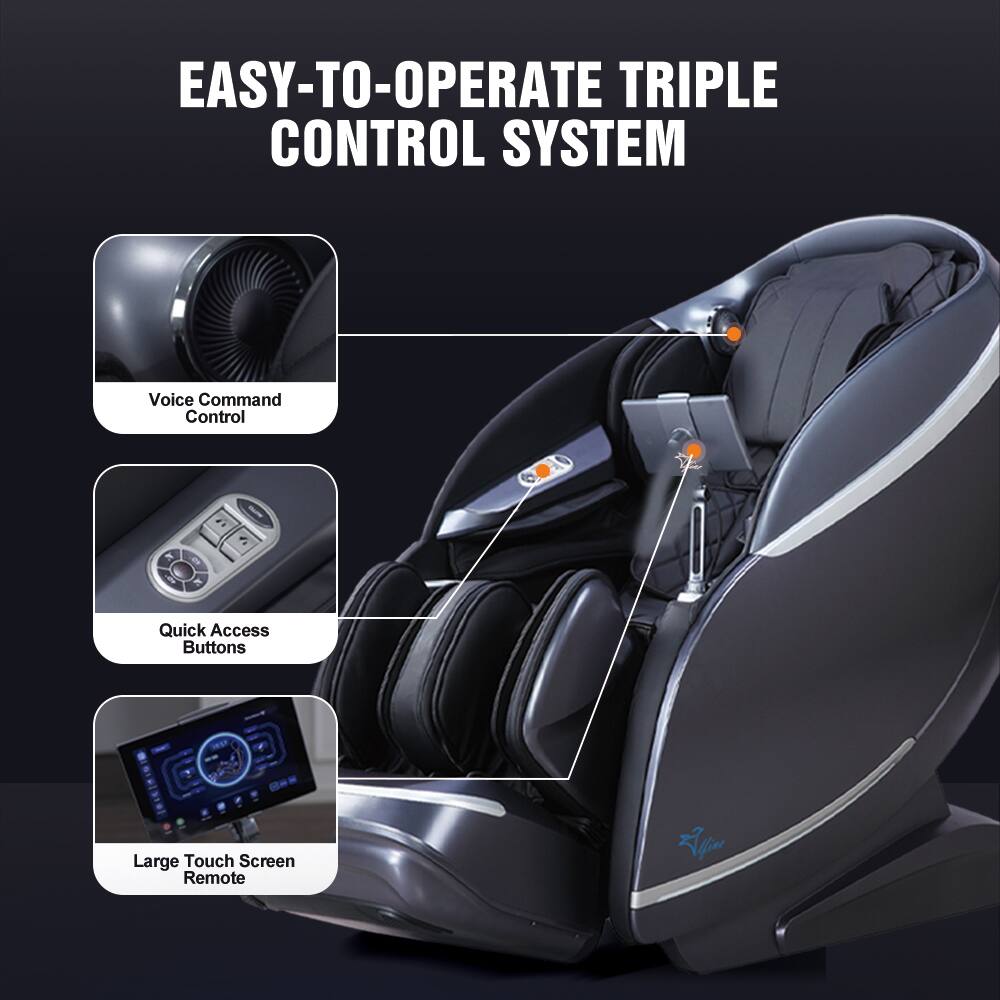 EASY-TO-OPERATE TRIPLE CONTROL SYSTEM

- Voice Command Control
- Quick Access Buttons
- Large Touch Screen Remote