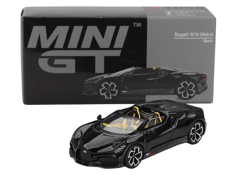 MINI GT  
Bugatti W16 Mistral  
Black