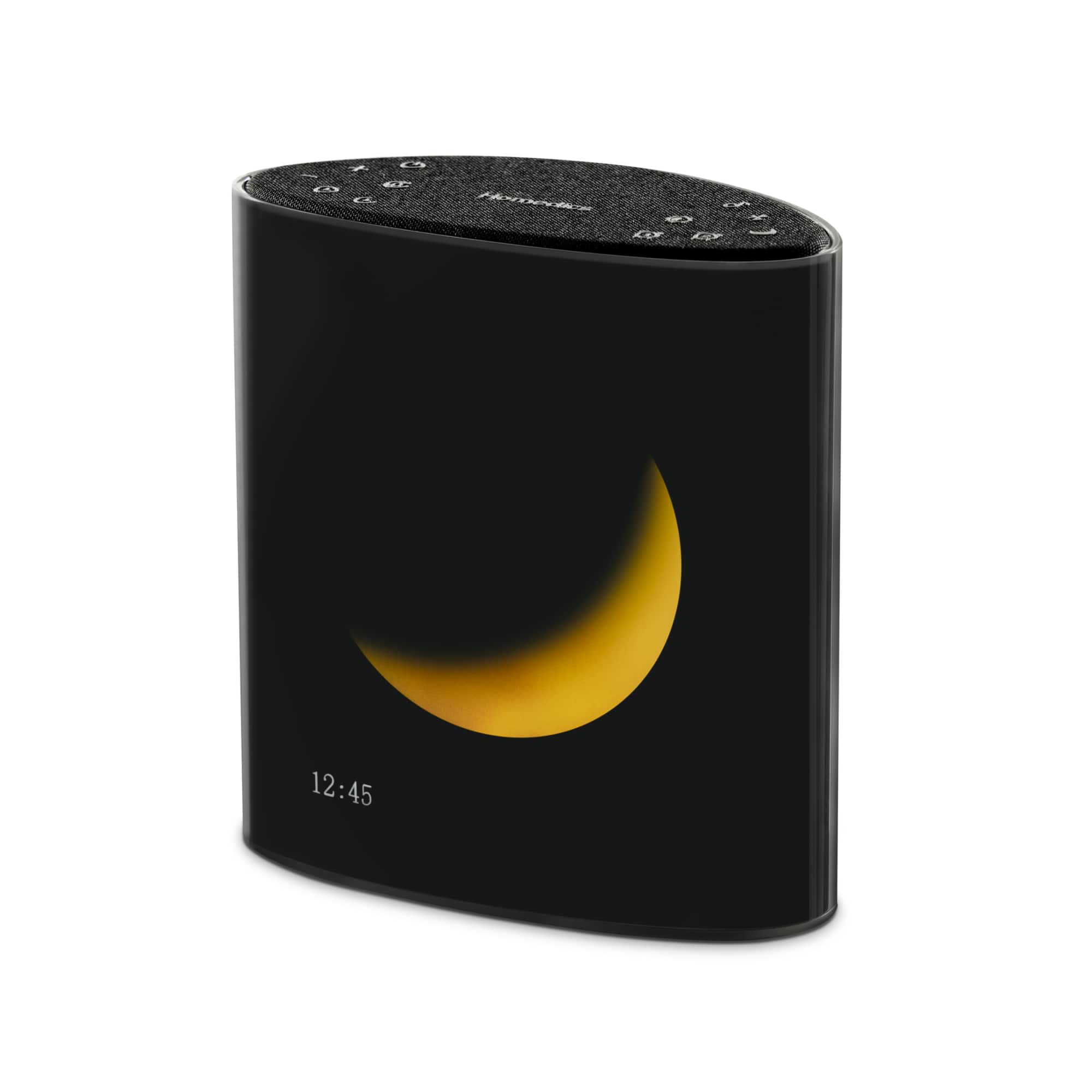 Angle. Homedics - Sound Sleep Moon Dream Sound Machine & Clock - Black.