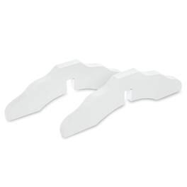 Support Feet for Pet Gate (White) for The Arf Pets Dog Gates Model APDGWD4PWH - Set of 2