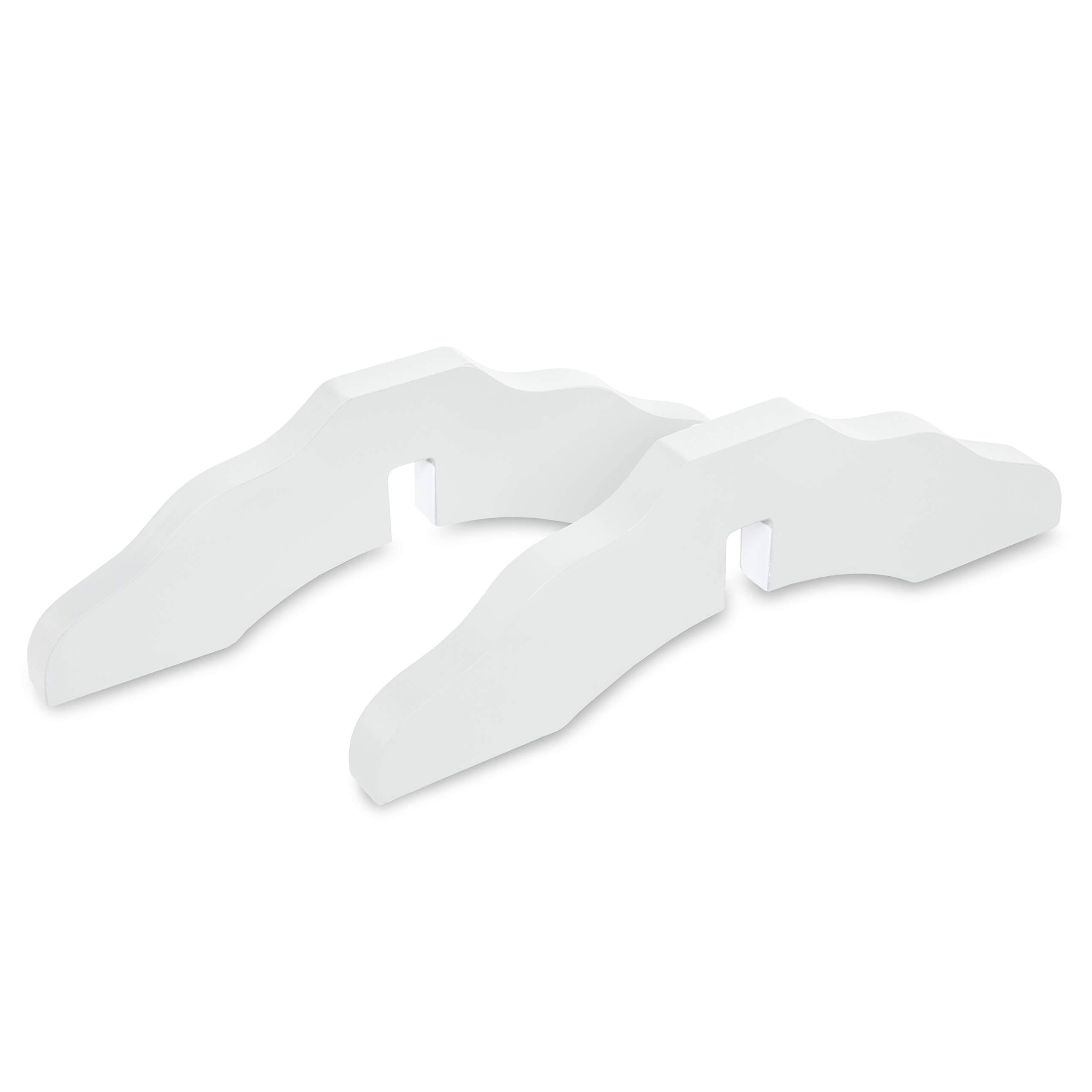 Front. Arf Pets - Support Feet for Pet Gate (White) for The Arf Pets Dog Gates Model APDGWD4PWH - Set of 2.