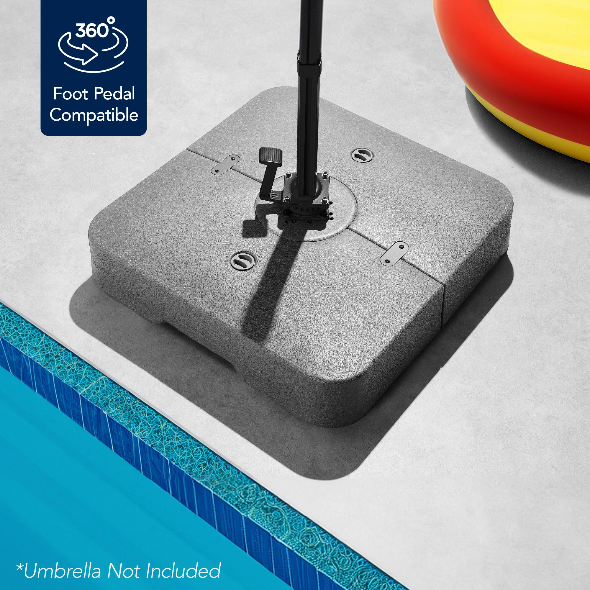 360° Foot Pedal Compatible *Umbrella Not Included