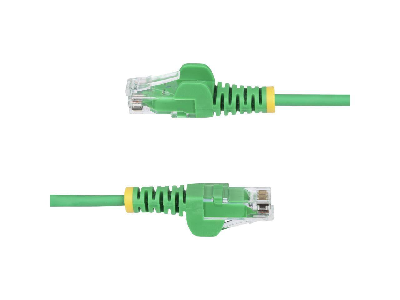 Alt View 2. StarTech.com - StarTech 10ft Green Slim CAT6 Ethernet Cable, Snagless RJ45, LSZH, 28AWG Pure Copper.
