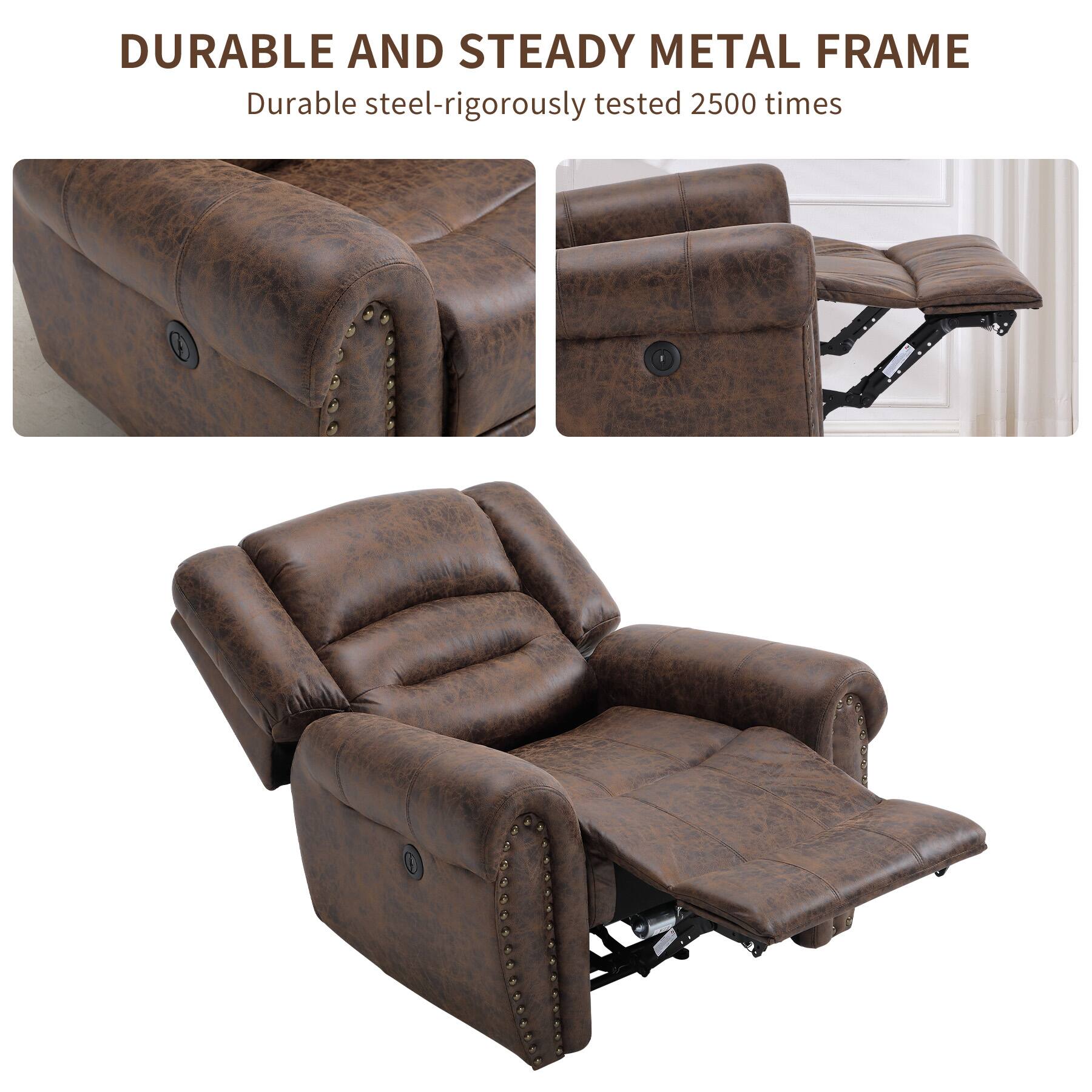 DURABLE AND STEADY METAL FRAME  
Durable steel-rigorously tested 2500 times